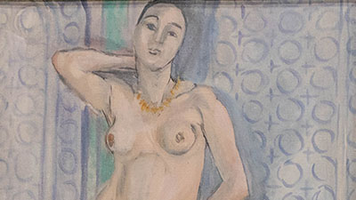 Henri Matisse - Odalisque bleue ou L'esclave blanche ( 1921 - 1923 ) Huille sur toile